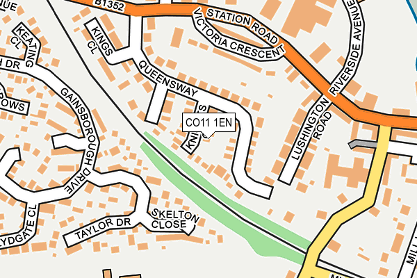 CO11 1EN map - OS OpenMap – Local (Ordnance Survey)