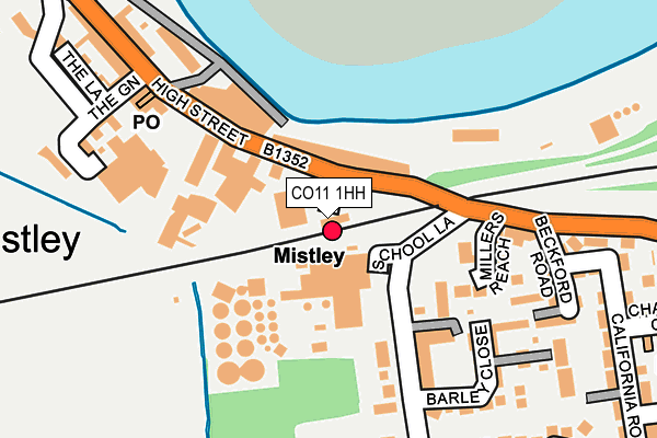 CO11 1HH map - OS OpenMap – Local (Ordnance Survey) CO11 1HH map - OS OpenMap – Local (Ordnance Survey)