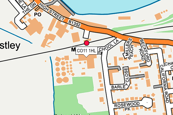 CO11 1HL map - OS OpenMap – Local (Ordnance Survey) CO11 1HL map - OS OpenMap – Local (Ordnance Survey)