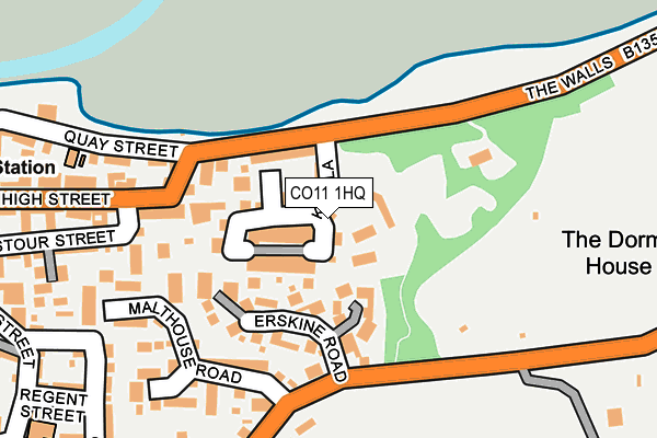 CO11 1HQ map - OS OpenMap – Local (Ordnance Survey) CO11 1HQ map - OS OpenMap – Local (Ordnance Survey)