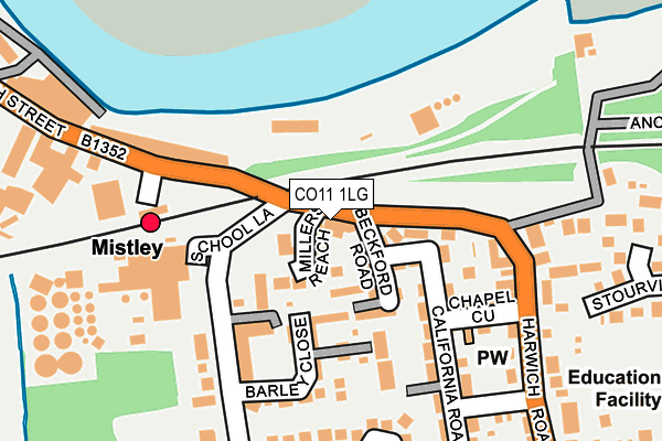 CO11 1LG map - OS OpenMap – Local (Ordnance Survey) CO11 1LG map - OS OpenMap – Local (Ordnance Survey)