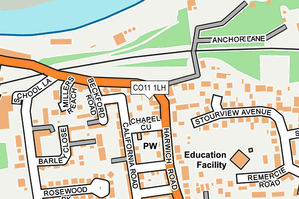 CO11 1LH map - OS OpenMap – Local (Ordnance Survey) CO11 1LH map - OS OpenMap – Local (Ordnance Survey)