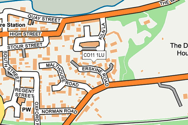 CO11 1LU map - OS OpenMap – Local (Ordnance Survey) CO11 1LU map - OS OpenMap – Local (Ordnance Survey)