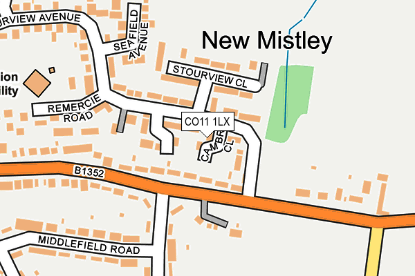CO11 1LX map - OS OpenMap – Local (Ordnance Survey) CO11 1LX map - OS OpenMap – Local (Ordnance Survey)