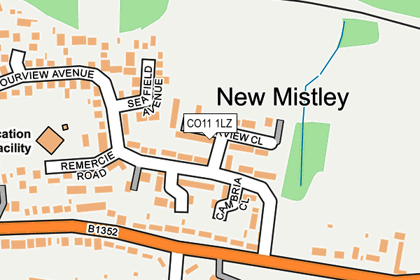 CO11 1LZ map - OS OpenMap – Local (Ordnance Survey) CO11 1LZ map - OS OpenMap – Local (Ordnance Survey)