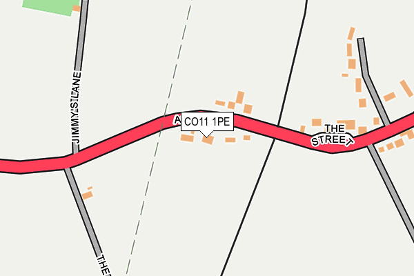 CO11 1PE map - OS OpenMap – Local (Ordnance Survey) CO11 1PE map - OS OpenMap – Local (Ordnance Survey)