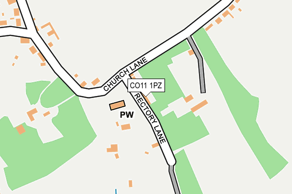 CO11 1PZ map - OS OpenMap – Local (Ordnance Survey) CO11 1PZ map - OS OpenMap – Local (Ordnance Survey)