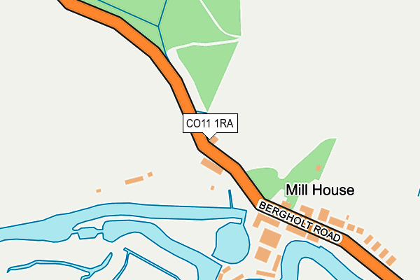 CO11 1RA map - OS OpenMap – Local (Ordnance Survey) CO11 1RA map - OS OpenMap – Local (Ordnance Survey)
