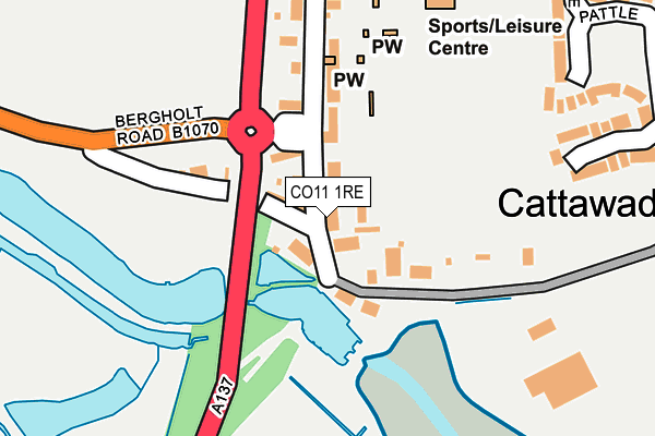 CO11 1RE map - OS OpenMap – Local (Ordnance Survey) CO11 1RE map - OS OpenMap – Local (Ordnance Survey)
