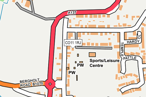 CO11 1RJ map - OS OpenMap – Local (Ordnance Survey) CO11 1RJ map - OS OpenMap – Local (Ordnance Survey)