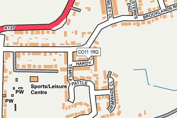 CO11 1RQ map - OS OpenMap – Local (Ordnance Survey) CO11 1RQ map - OS OpenMap – Local (Ordnance Survey)