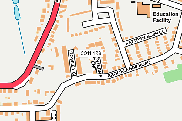 CO11 1RS map - OS OpenMap – Local (Ordnance Survey) CO11 1RS map - OS OpenMap – Local (Ordnance Survey)
