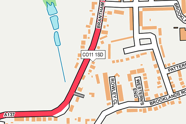 CO11 1SD map - OS OpenMap – Local (Ordnance Survey) CO11 1SD map - OS OpenMap – Local (Ordnance Survey)