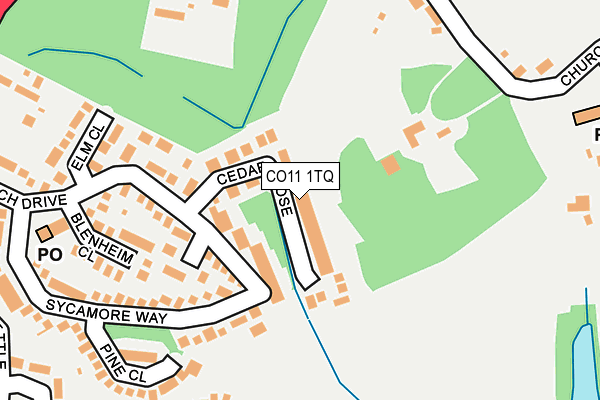 CO11 1TQ map - OS OpenMap – Local (Ordnance Survey) CO11 1TQ map - OS OpenMap – Local (Ordnance Survey)