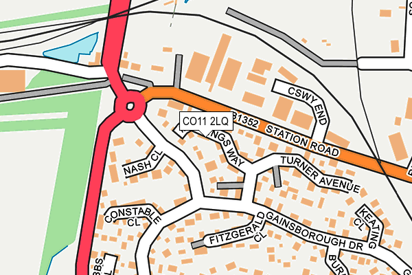 CO11 2LQ map - OS OpenMap – Local (Ordnance Survey) CO11 2LQ map - OS OpenMap – Local (Ordnance Survey)