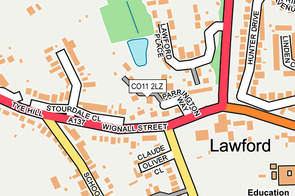 CO11 2LZ map - OS OpenMap – Local (Ordnance Survey) CO11 2LZ map - OS OpenMap – Local (Ordnance Survey)