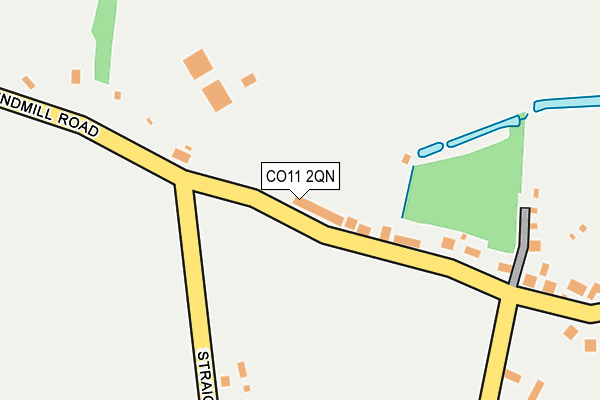 CO11 2QN map - OS OpenMap – Local (Ordnance Survey) CO11 2QN map - OS OpenMap – Local (Ordnance Survey)