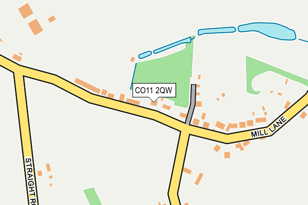 CO11 2QW map - OS OpenMap – Local (Ordnance Survey) CO11 2QW map - OS OpenMap – Local (Ordnance Survey)