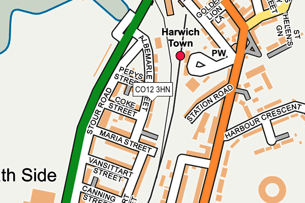 CO12 3HN map - OS OpenMap – Local (Ordnance Survey) CO12 3HN map - OS OpenMap – Local (Ordnance Survey)