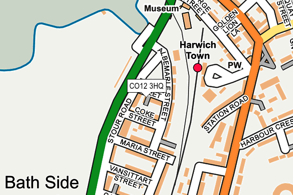 CO12 3HQ map - OS OpenMap – Local (Ordnance Survey) CO12 3HQ map - OS OpenMap – Local (Ordnance Survey)