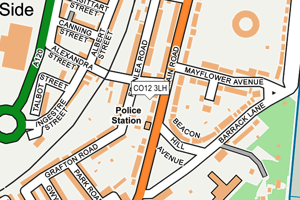 CO12 3LH map - OS OpenMap – Local (Ordnance Survey) CO12 3LH map - OS OpenMap – Local (Ordnance Survey)
