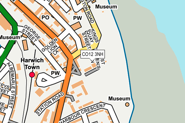 CO12 3NH map - OS OpenMap – Local (Ordnance Survey) CO12 3NH map - OS OpenMap – Local (Ordnance Survey)