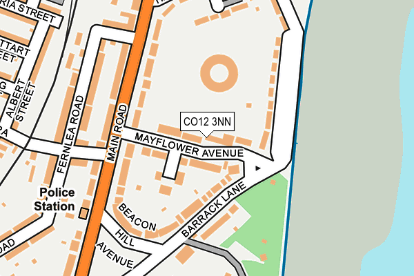 CO12 3NN map - OS OpenMap – Local (Ordnance Survey) CO12 3NN map - OS OpenMap – Local (Ordnance Survey)