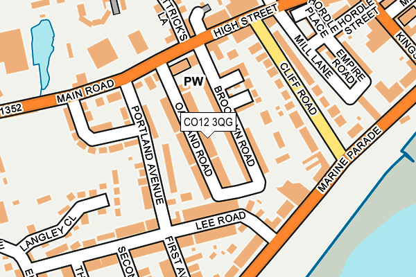CO12 3QG map - OS OpenMap – Local (Ordnance Survey) CO12 3QG map - OS OpenMap – Local (Ordnance Survey)