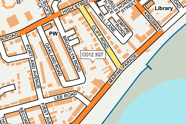CO12 3QT map - OS OpenMap – Local (Ordnance Survey) CO12 3QT map - OS OpenMap – Local (Ordnance Survey)
