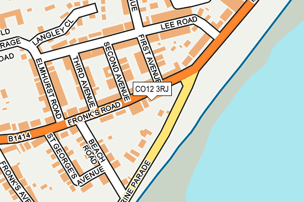 CO12 3RJ map - OS OpenMap – Local (Ordnance Survey) CO12 3RJ map - OS OpenMap – Local (Ordnance Survey)