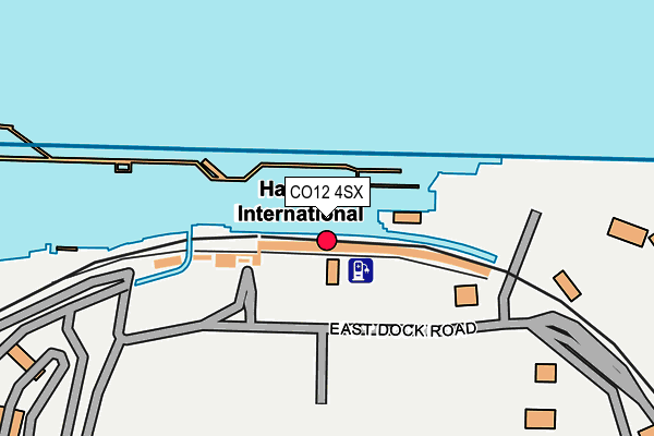 CO12 4SX map - OS OpenMap – Local (Ordnance Survey)