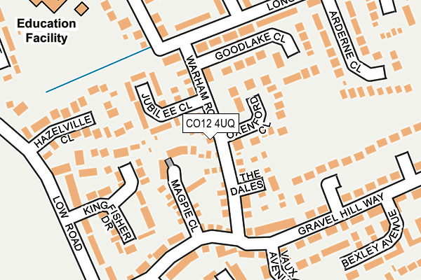 CO12 4UQ map - OS OpenMap – Local (Ordnance Survey) CO12 4UQ map - OS OpenMap – Local (Ordnance Survey)