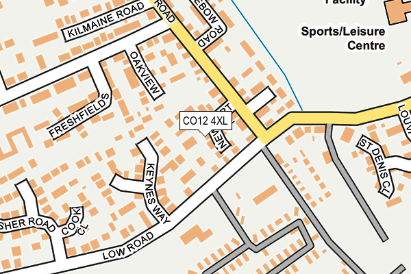CO12 4XL map - OS OpenMap – Local (Ordnance Survey) CO12 4XL map - OS OpenMap – Local (Ordnance Survey)