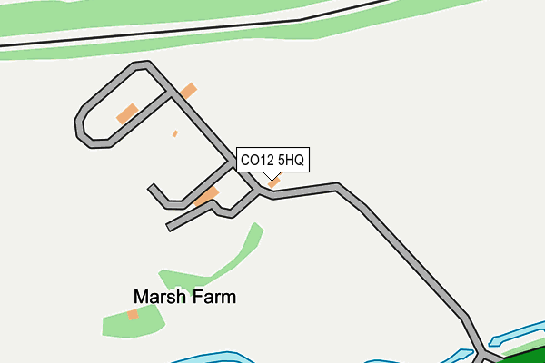 CO12 5HQ map - OS OpenMap – Local (Ordnance Survey)