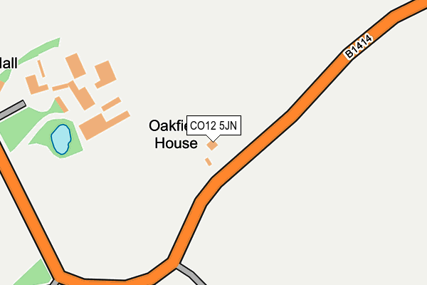 CO12 5JN map - OS OpenMap – Local (Ordnance Survey)