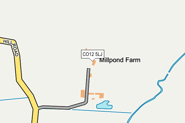 CO12 5LJ map - OS OpenMap – Local (Ordnance Survey) CO12 5LJ map - OS OpenMap – Local (Ordnance Survey)