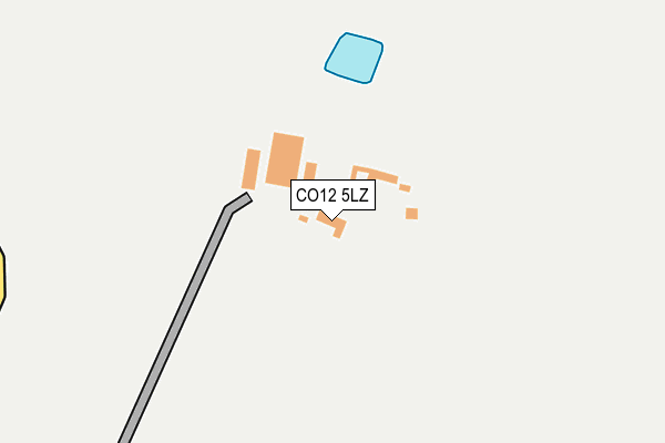 CO12 5LZ map - OS OpenMap – Local (Ordnance Survey) CO12 5LZ map - OS OpenMap – Local (Ordnance Survey)