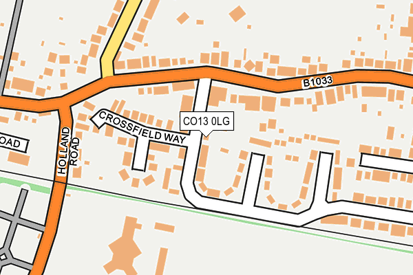 CO13 0LG map - OS OpenMap – Local (Ordnance Survey) CO13 0LG map - OS OpenMap – Local (Ordnance Survey)
