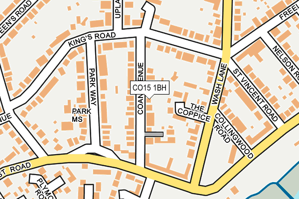 CO15 1BH map - OS OpenMap – Local (Ordnance Survey) CO15 1BH map - OS OpenMap – Local (Ordnance Survey)