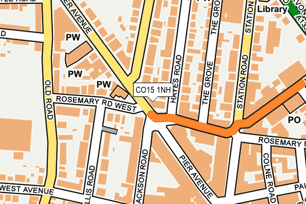 CO15 1NH map - OS OpenMap – Local (Ordnance Survey)