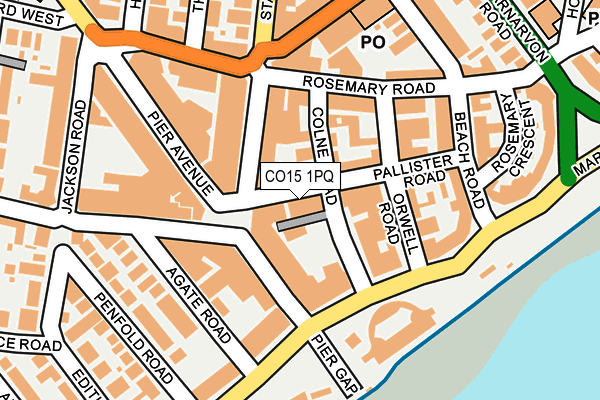 CO15 1PQ map - OS OpenMap – Local (Ordnance Survey)