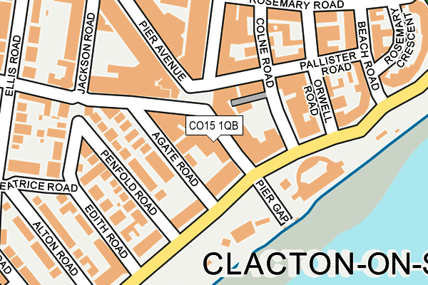 CO15 1QB map - OS OpenMap – Local (Ordnance Survey) CO15 1QB map - OS OpenMap – Local (Ordnance Survey)