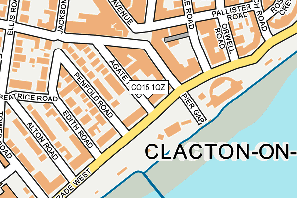CO15 1QZ map - OS OpenMap – Local (Ordnance Survey) CO15 1QZ map - OS OpenMap – Local (Ordnance Survey)