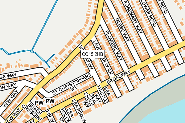 CO15 2HB map - OS OpenMap – Local (Ordnance Survey) CO15 2HB map - OS OpenMap – Local (Ordnance Survey)