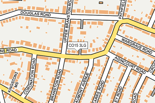 CO15 3LG map - OS OpenMap – Local (Ordnance Survey) CO15 3LG map - OS OpenMap – Local (Ordnance Survey)
