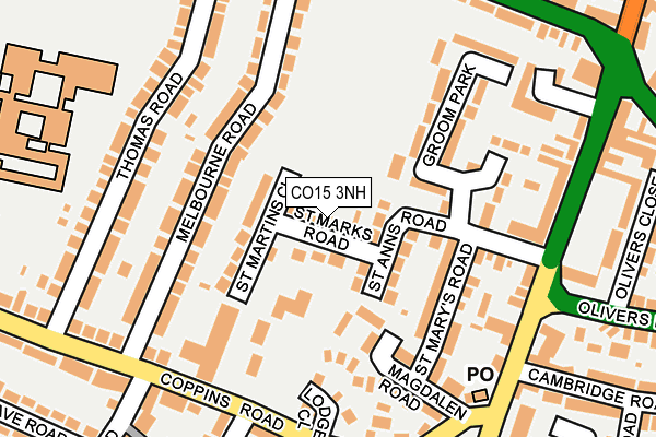 CO15 3NH map - OS OpenMap – Local (Ordnance Survey) CO15 3NH map - OS OpenMap – Local (Ordnance Survey)
