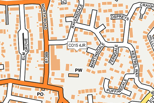 CO15 4JR map - OS OpenMap – Local (Ordnance Survey) CO15 4JR map - OS OpenMap – Local (Ordnance Survey)