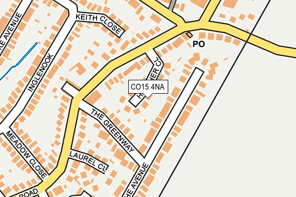CO15 4NA map - OS OpenMap – Local (Ordnance Survey) CO15 4NA map - OS OpenMap – Local (Ordnance Survey)