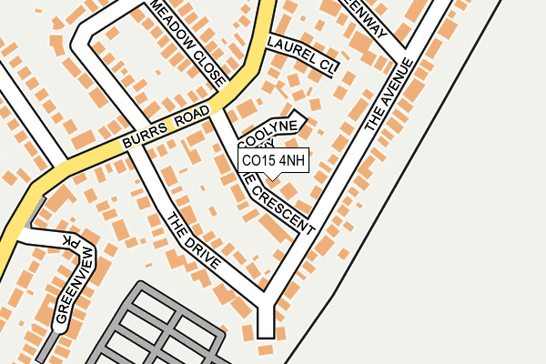 CO15 4NH map - OS OpenMap – Local (Ordnance Survey) CO15 4NH map - OS OpenMap – Local (Ordnance Survey)
