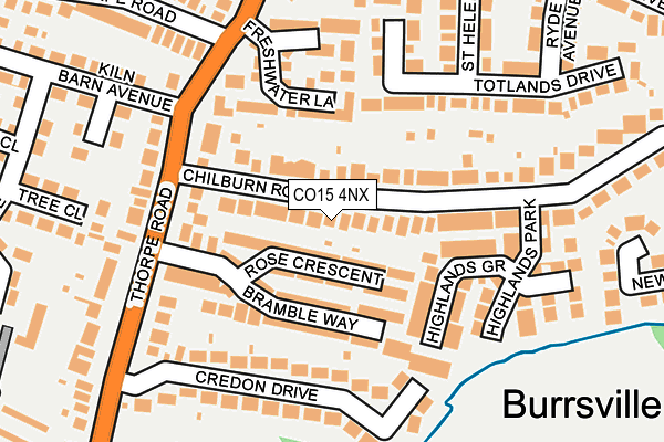 CO15 4NX map - OS OpenMap – Local (Ordnance Survey)